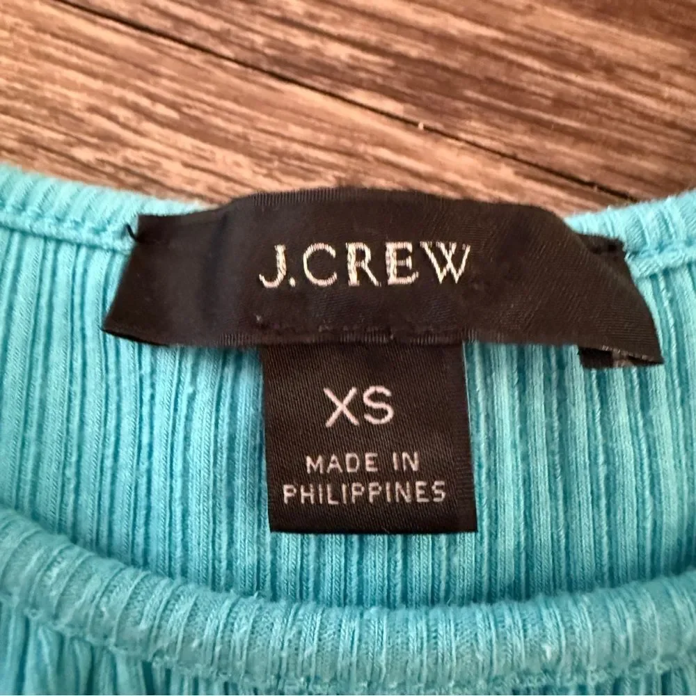 J. Crew Women's Ruffle Ribbed Knit Tank